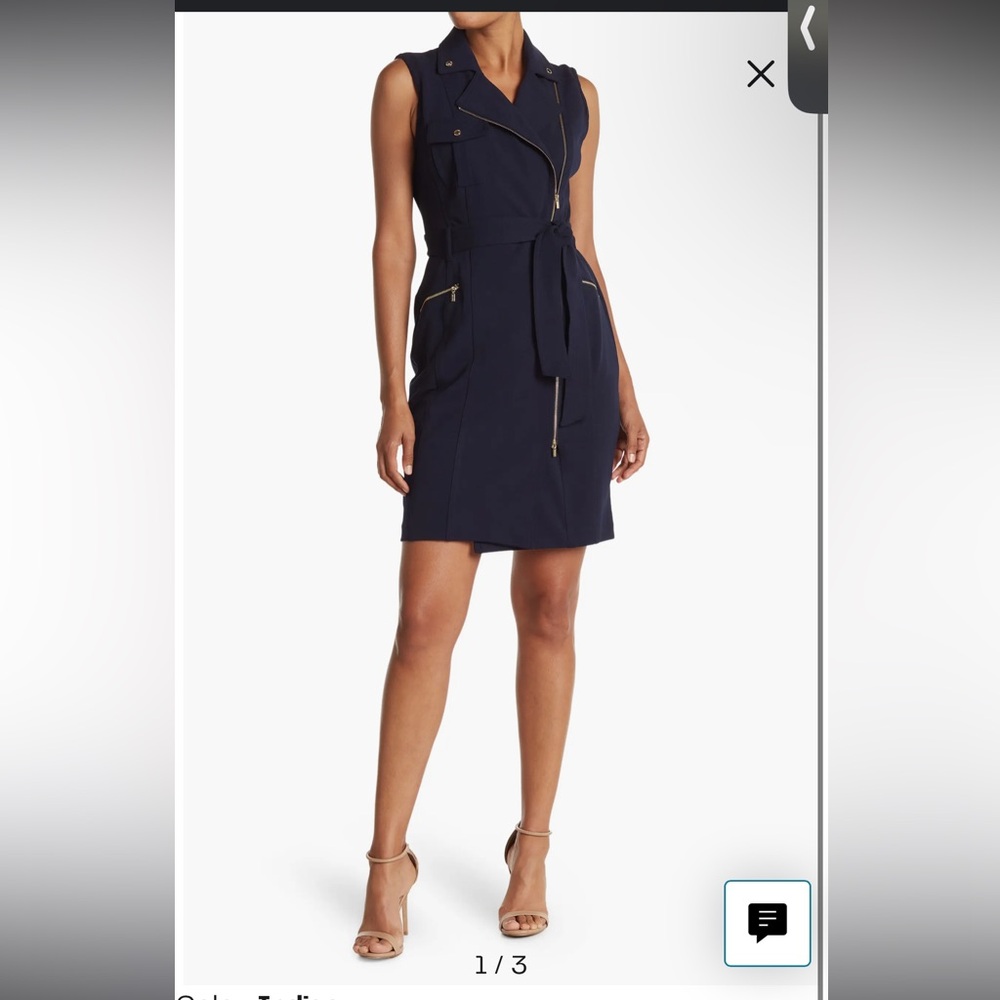 Calvin Klein Moto Wrap Dress